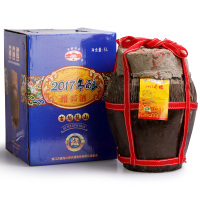 古越龙山绍兴黄酒 2017冬酿加饭花雕酒手工无勾兑原酒箱装5L坛装