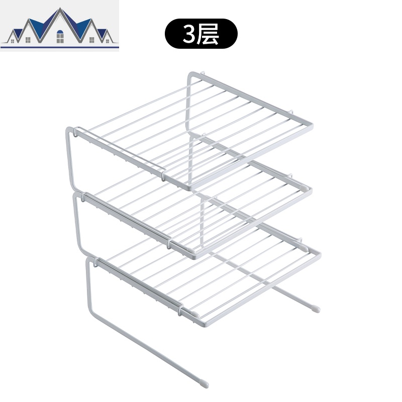 厨房置物架台面分层收纳架调料架铁艺橱柜浴室用品沥水碗筷碟架子_1_99 3层