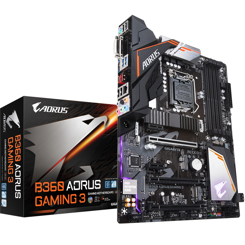 技嘉(GIGABYTE)B360 AORUS GAMING 3 电竞主板 ( Intel B360/LGA 1151)