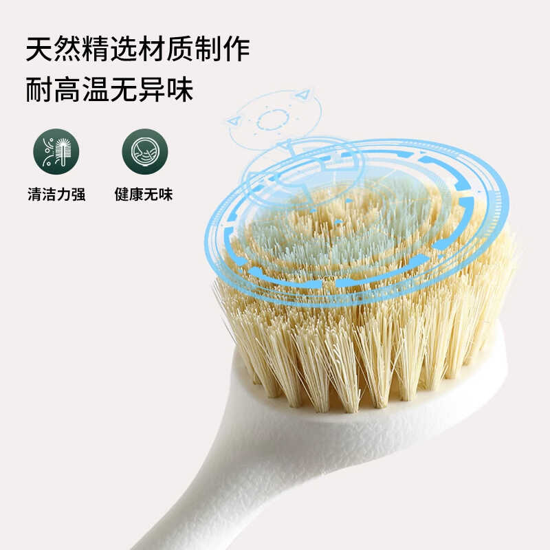 长柄洗锅刷家用小刷子刷锅神器厨房不粘锅去污清洁锅刷不沾油高清大图