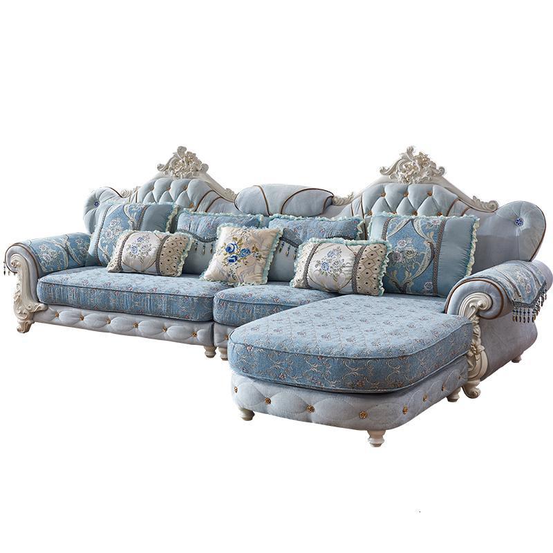 沙发客厅欧式转角沙发大小户型简欧布艺沙发组合套装轻奢现代简约