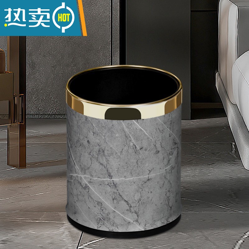 XIANCAI垃圾桶家用双层欧式创意大容量厨房客厅卧室卫生间办公室轻奢高清大图