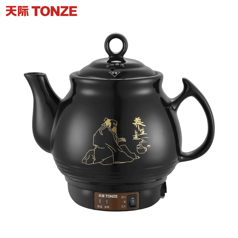 天际按键式中药壶BJH-W300H全自动连体煎药壶养生壶陶瓷家用煎中医砂锅熬药罐3L/升