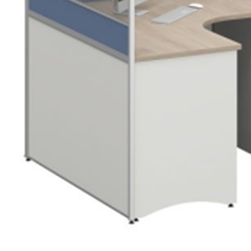 臻远ZYGW-094屏风工作卡位职员桌办公桌 F型三人位高清大图