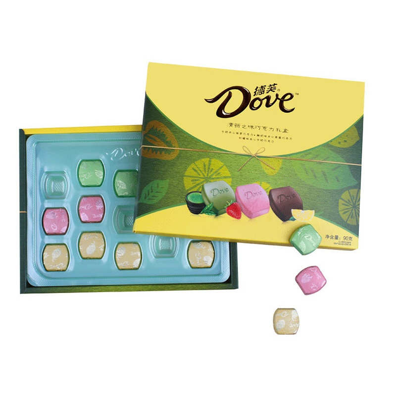 德芙(Dove) 清新之味巧克力 礼盒装/90g