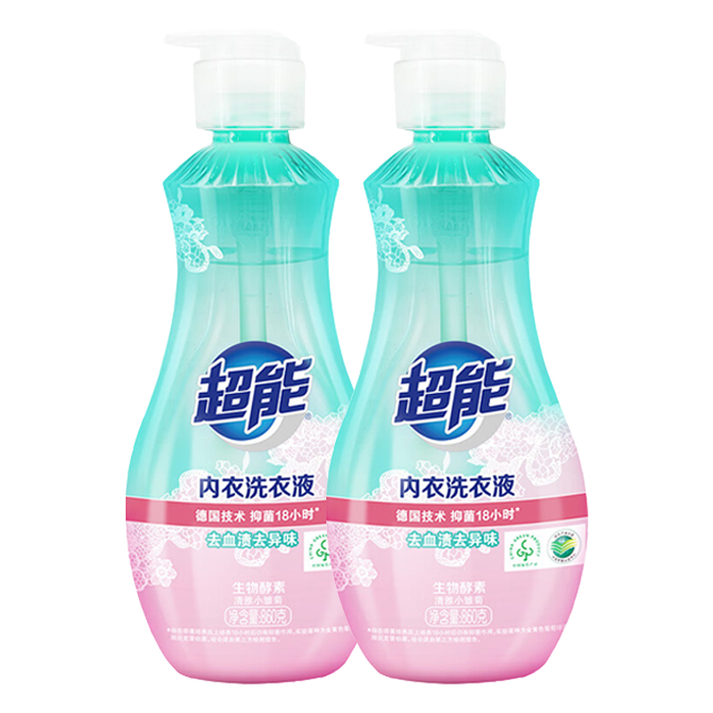 超能 内衣洗衣液860g* 2瓶