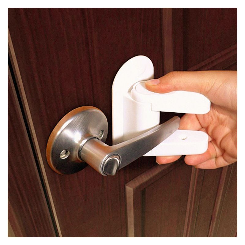 儿童门把手免打孔门锁卡扣安全锁儿童锁扣卡扣宝宝卧室门防开门扣