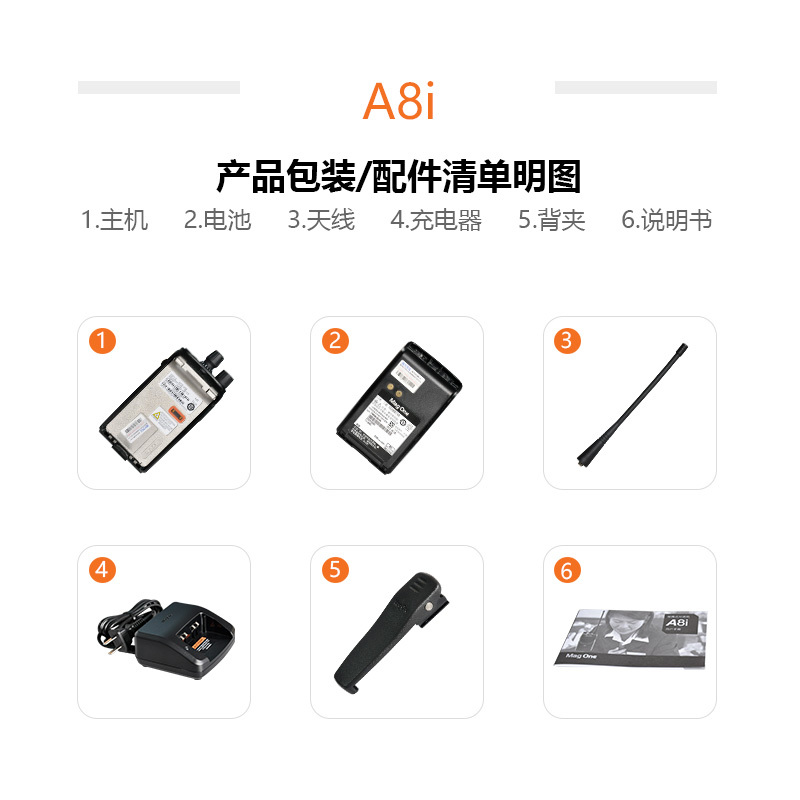 摩托罗拉(MOTOROLA) MAG ONE A8I 数模两用对讲机 403-470Mhz A8升级款
