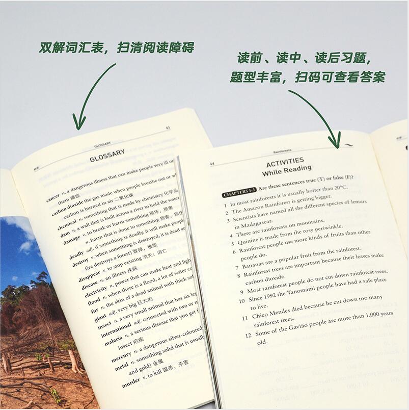 [正版]书虫·牛津英汉双语读物(百科类)雨林 2级 初二初三高清大图