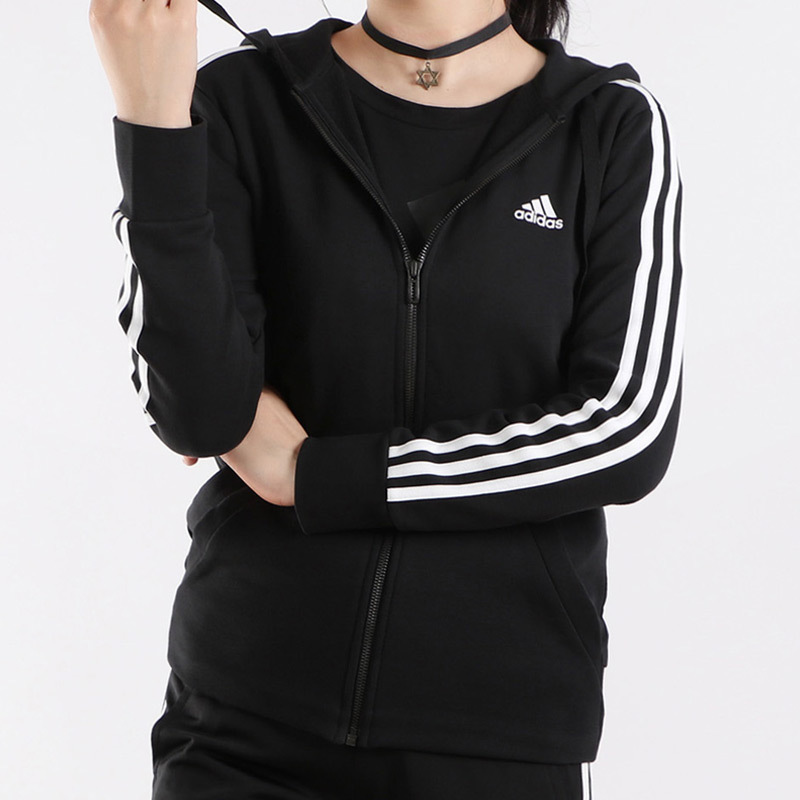 阿迪达斯(adidas) S97065女装 运动服上衣针织夹克跑步休闲外套