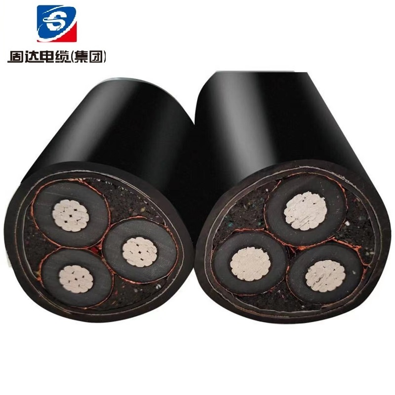 固达电缆 阻燃铝芯铠装电线 ZR-YJLV22-10 米 ZR-YJLV22-10-3×120 米