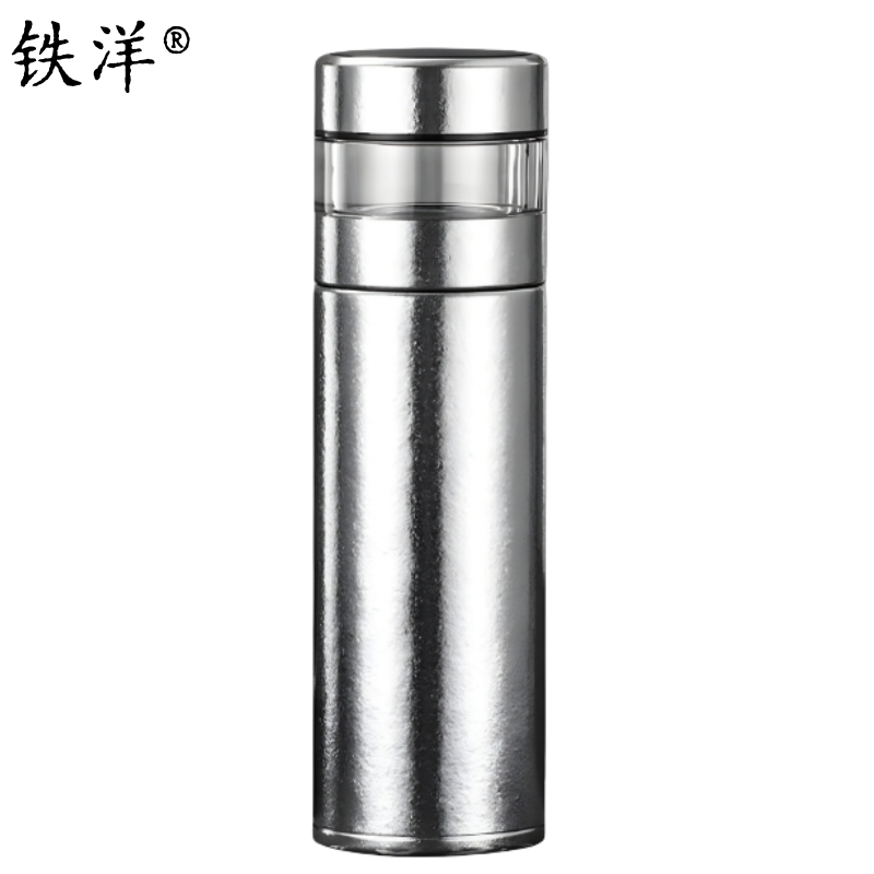 铁洋 纯钛茶水分离显温保温杯 500ML 个高清大图