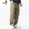 YANXULAZY TD山系户外多口袋工装束脚裤男夏季宽松休闲长裤