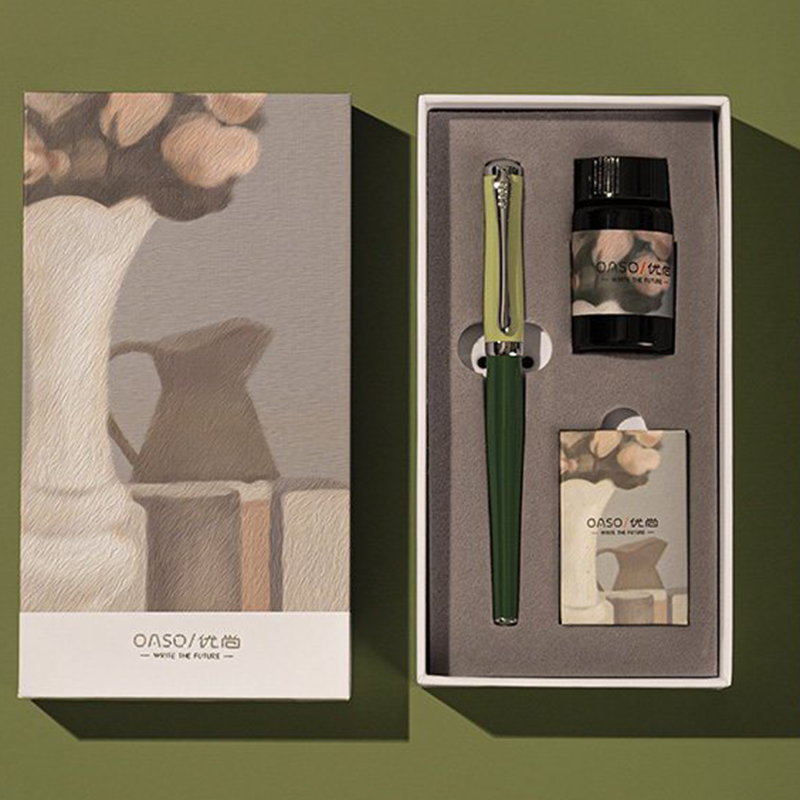 优尚oasot19莫兰迪钢笔女生用复古礼物送礼男士女士精致学生用硬笔
