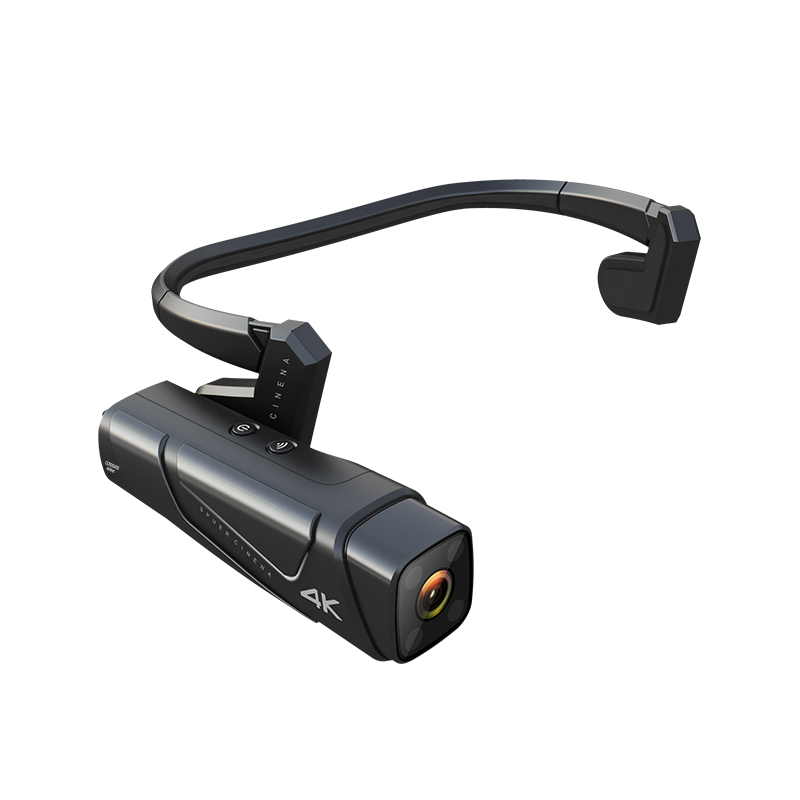 科视达记录仪DSJ-A5耳挂式5G版4K公网对讲512G双重防抖定位双电池 浅灰色 5G头戴式WiFi定位