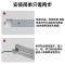 轨道插座金色可移动电力面板无线排插接线板明装厨房家用 【黑色】80cm轨道+3个五孔+1个USB