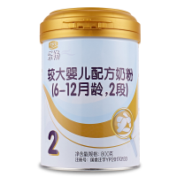 君乐宝 乐畅 益生菌较大婴儿配方奶粉二段6-12个月2段800克罐装/听装