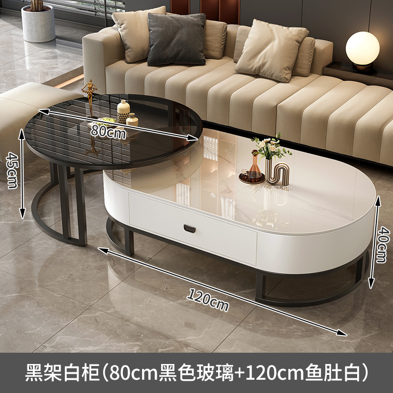 新品推荐D2 黑架白柜（120亮光鱼肚白+80黑色玻璃）