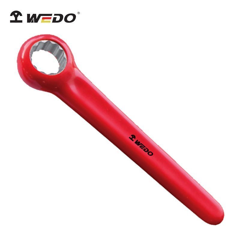 维度(WEDO)IN530A-19 绝缘浸塑单头直柄梅花扳手 铬钒钢 19mm VDE 绝缘耐压1000V高清大图