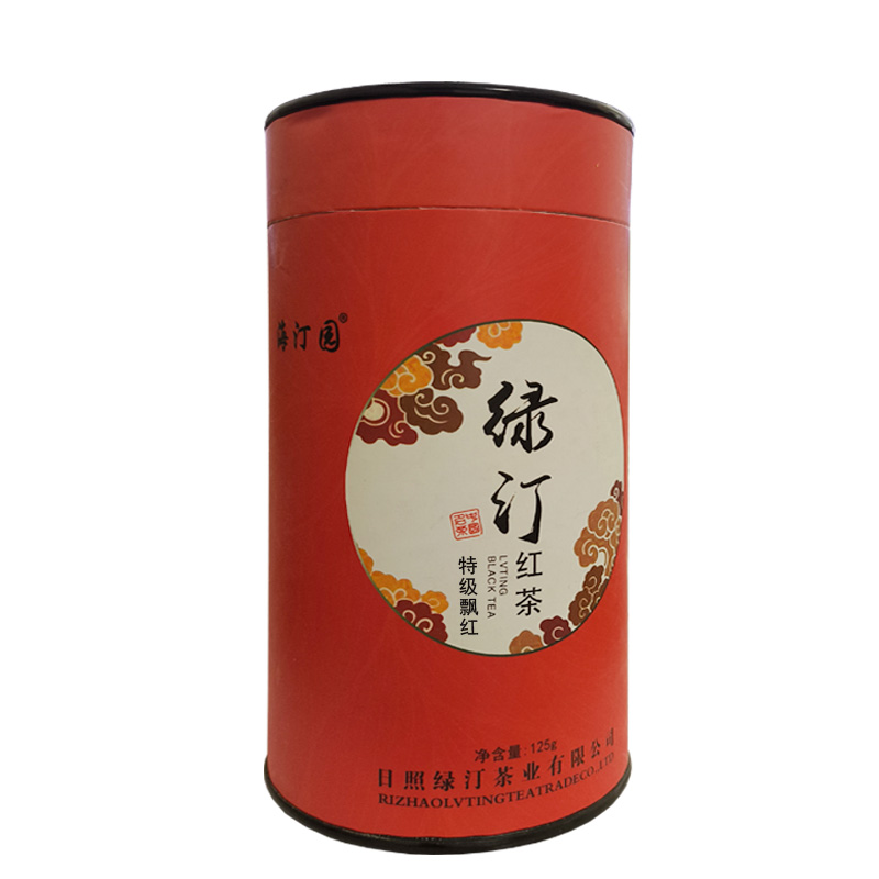 海汀园特级红茶飘红125g 桶