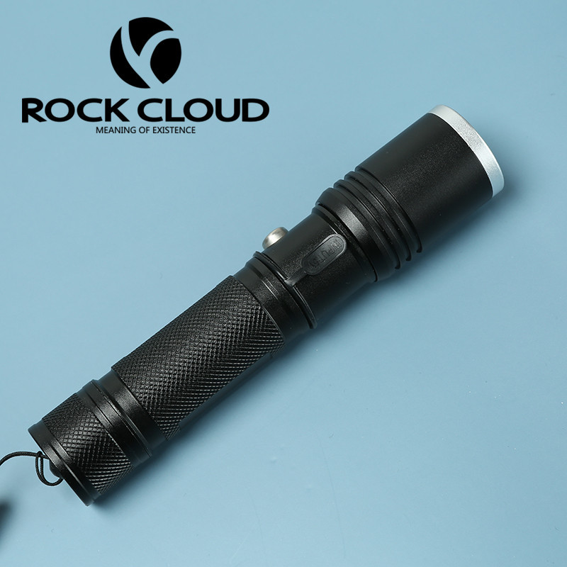 岩云/RockCloud 铝合金便携LED强光手电筒强光手电(400流明)RC01601