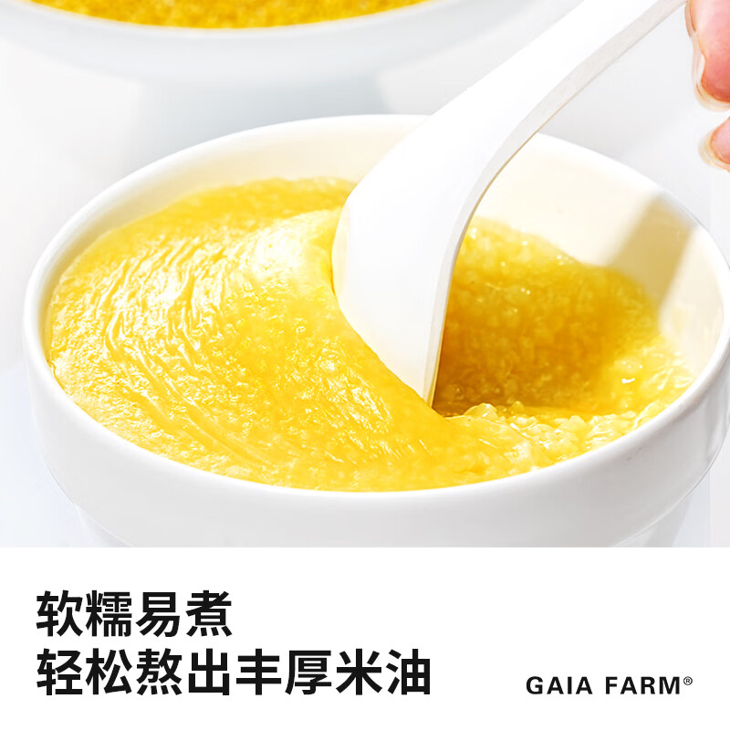 盖亚农场有机黄小米2.4斤罐装( 月子米 小米粥 米油丰厚)高清大图