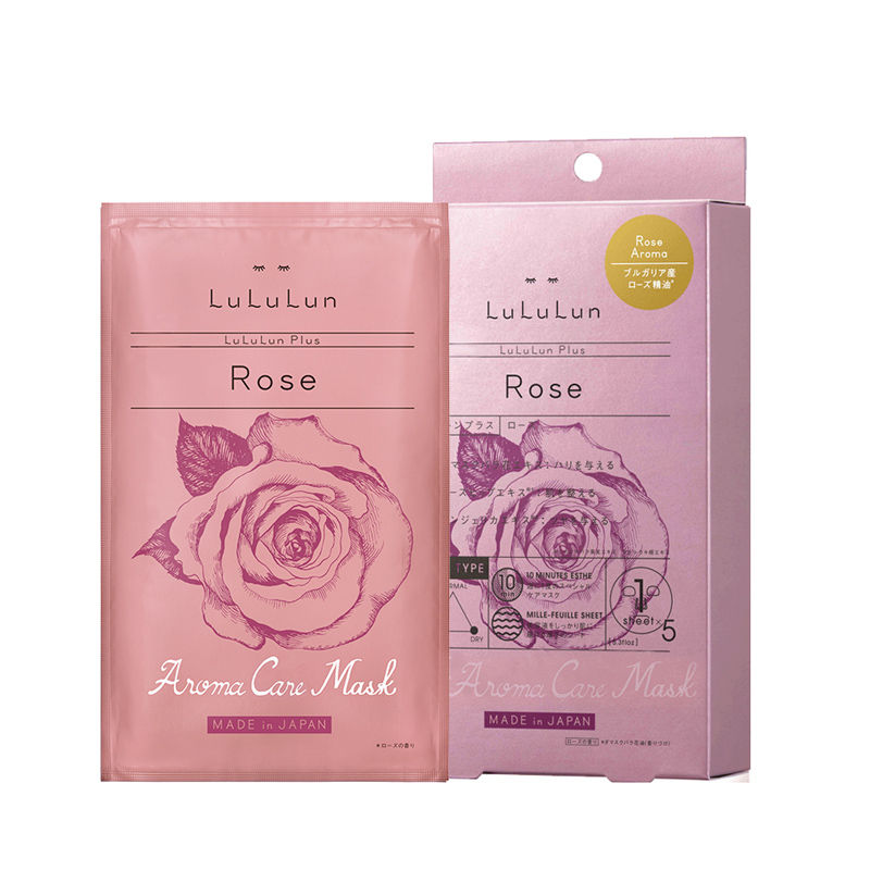 LULULUN 保加利亚玫瑰精油面膜 25ml/片*5 面贴膜 滋润营养 补水舒缓 各种肤质通用