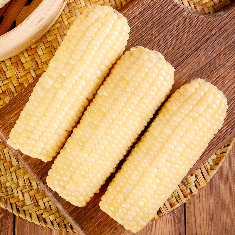 天地粮人 有机白糯玉米 220g*10支(单位:盒)高清大图