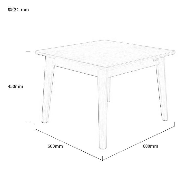 富莱斯宝 简约边几休闲会客茶桌洽谈桌 600*600*450 /张高清大图