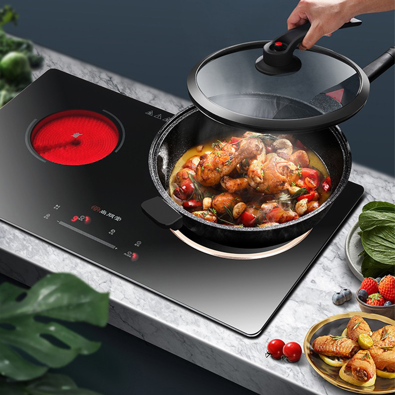 尚朋堂sd352r双头电磁炉电陶炉电磁灶 一电一陶组合家用嵌入式台式双