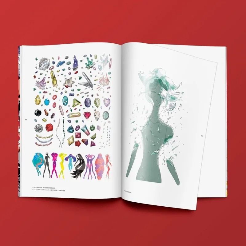 [正版]在途 漫画书 爱的假晶:市川春子画集 宝石之国 作者shou部精选作品画集 市川春子 脸谱 进口原版书 拓特原高清大图