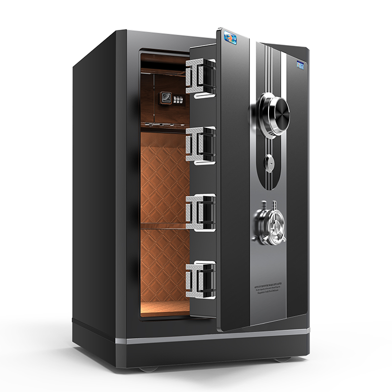 虎牌机械保险柜家用45/6080cm机械密码锁老式手动小型全钢防盗机械锁