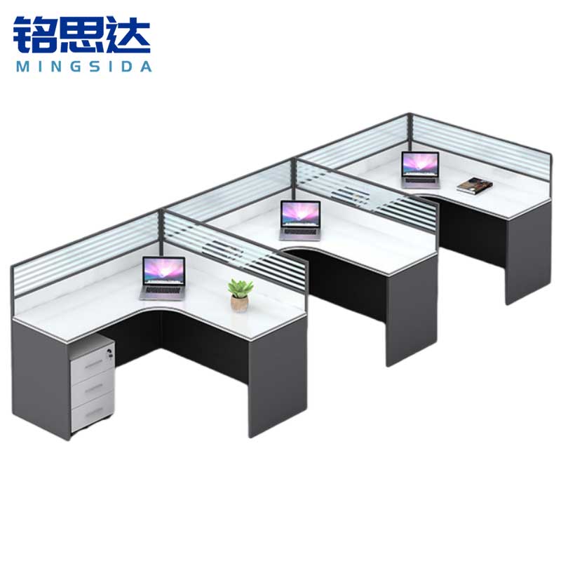 铭思达屏风工位含柜4200*1200*1100mm套高清大图