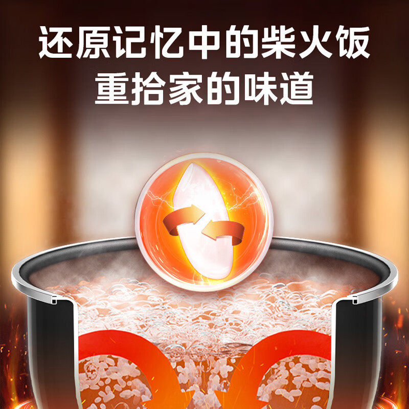 美的(Midea)智能IH电饭煲3升立体大火预约定时电磁发热精铁厚釜一键热冷饭CFB3082H可拆洗上盖(线下同款)
