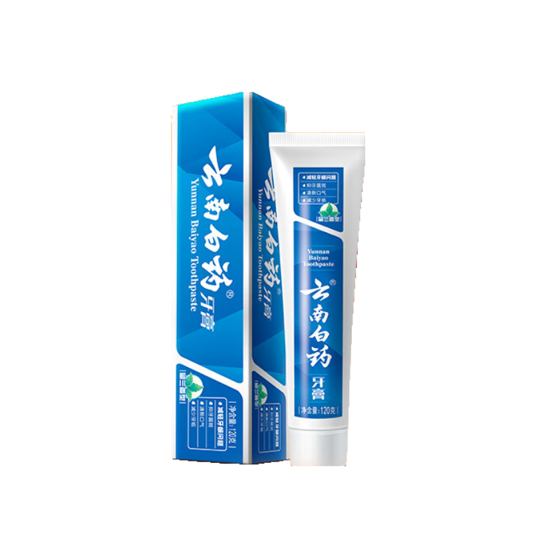 【内蒙地区可发】云南白药牙膏(留兰香型)120g-YNBY25002