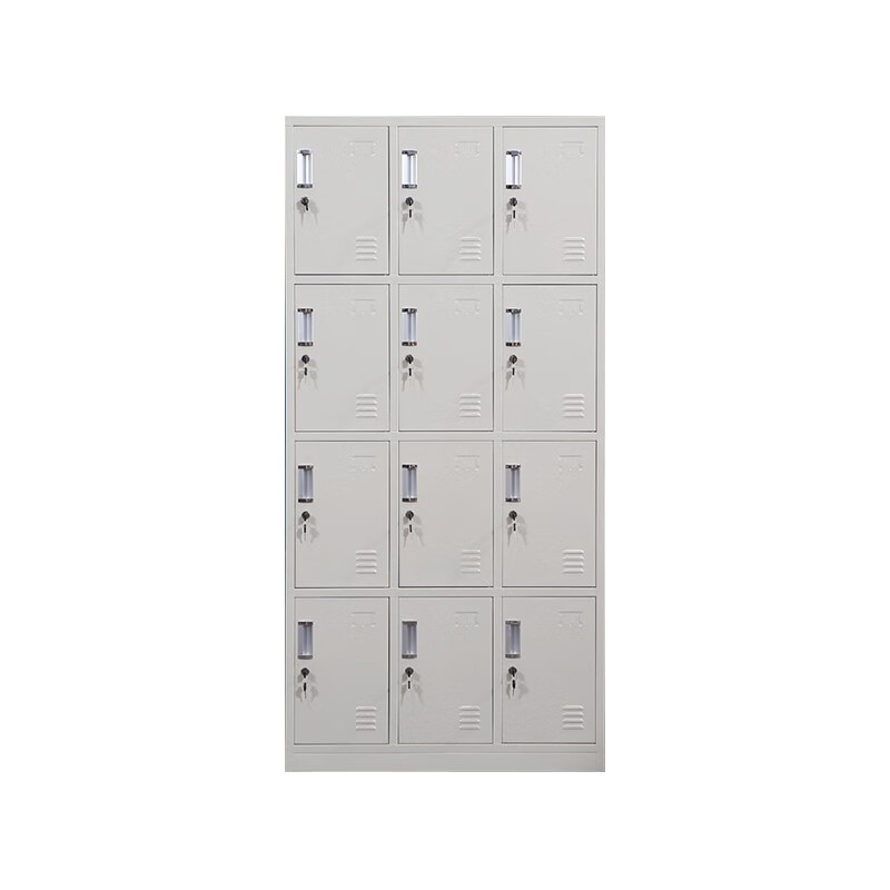优企 更衣柜铁皮柜 十二门 900*350*1800mm (0.4mm厚) 台高清大图