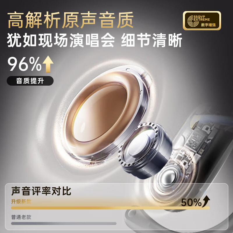 飞利浦TAT4769挂耳式真无线蓝牙耳机开放式骨传导概念不入耳耳夹式运动降噪适用华为 黑色高清大图