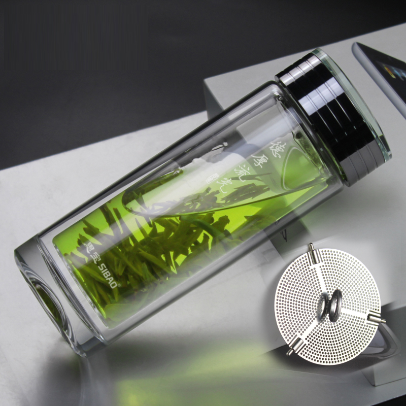 思宝德厚流光2号双层玻璃杯 360ml