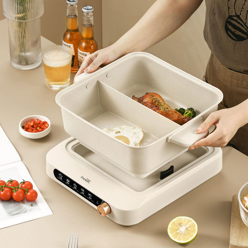 新飞FRESTEC智能电火锅大容量高效节能时尚简约设计高清大图