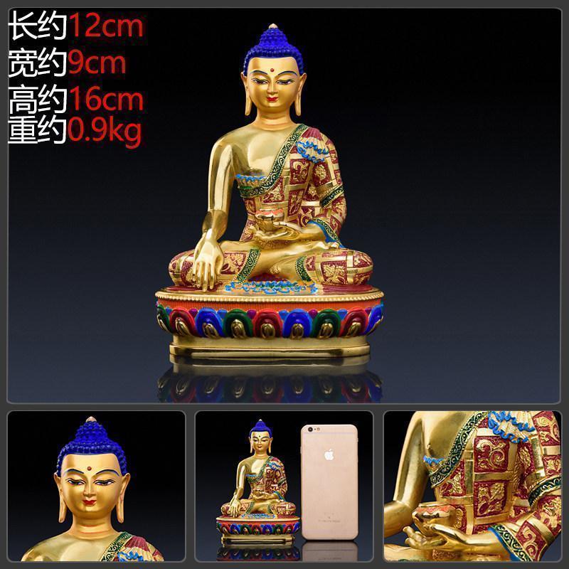 家柏饰(CORATED)释迦牟尼佛 铜释迦摩尼佛像摆件如来佛藏传佛教密宗佛像高清大图