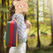 徽羚羊 花间小记 户外出游露营旅游便携防翻透气加厚帆布吊椅蓝绿吊床 单人 190*80CM
