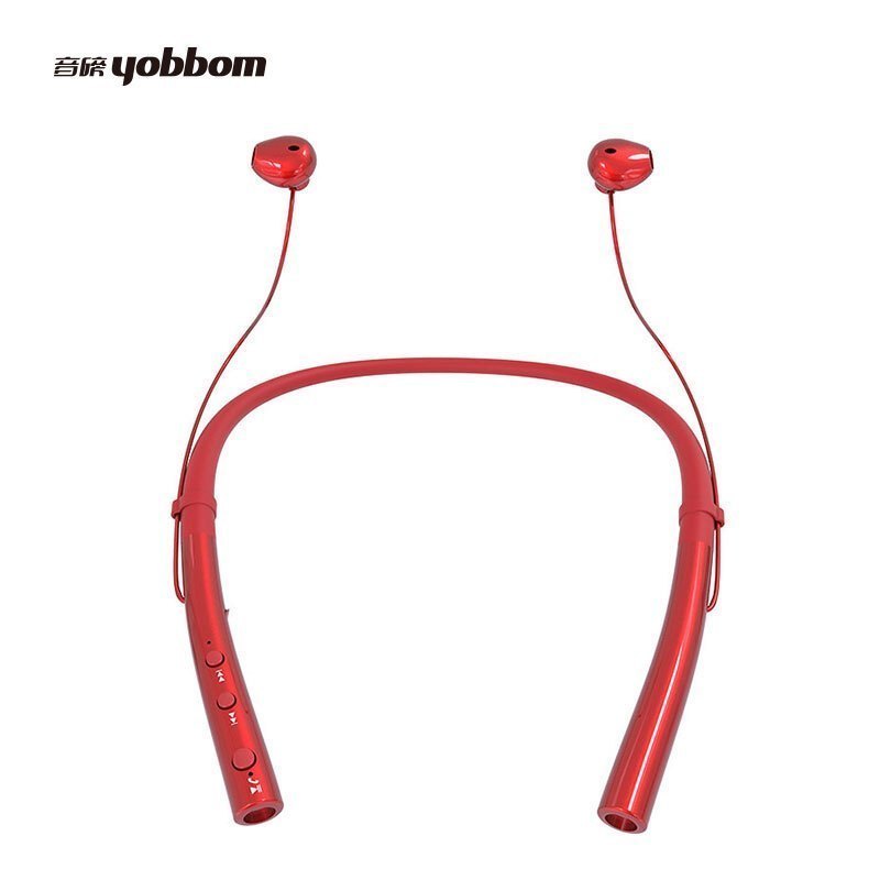 音磅(YOBBOM)无线蓝牙耳机Q14 颈挂式降噪 入耳式运动 磁吸式手机通话 音乐耳机 黑色