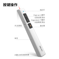 得力激光翻页笔(白) 2802P