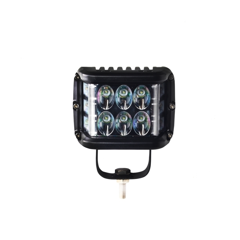 闪电客汽车led射灯中网越野改装24v爆闪强光12v货车bj40l牧马人a柱