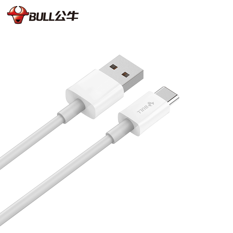 公牛(BULL)GNV-J610白色数据线全长1米USB转接头充电线支持3A快充三星华为小米等