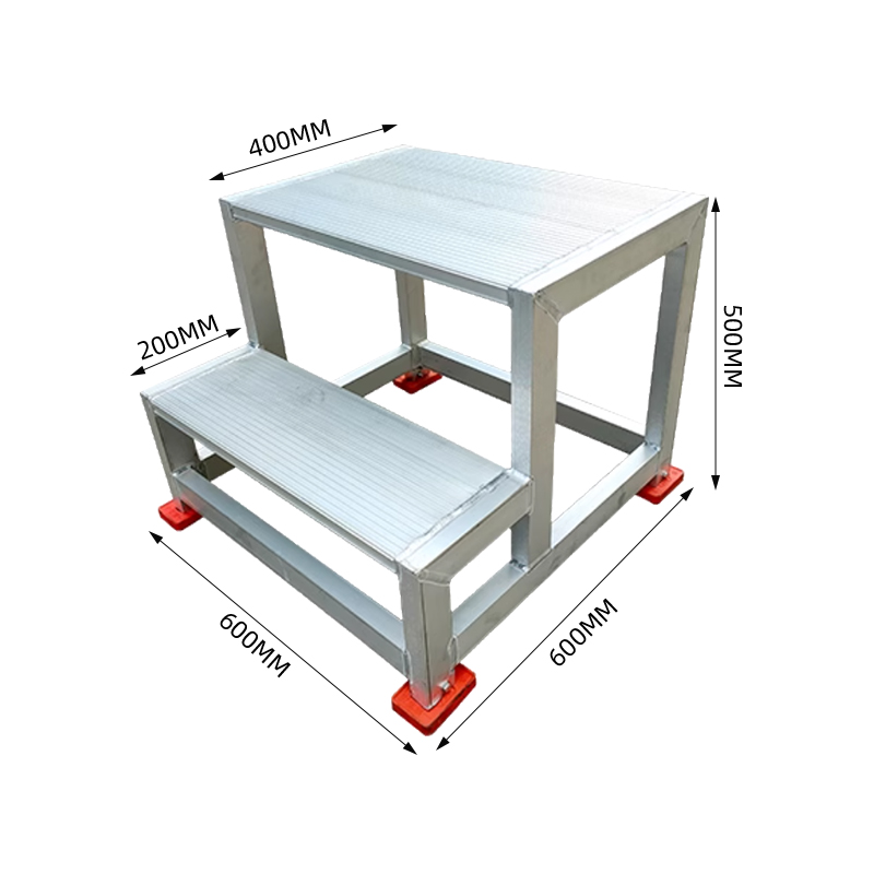 臻远ZY-T73 铝合金踏台移动平台楼梯工业踏步梯台阶 2步高500高清大图
