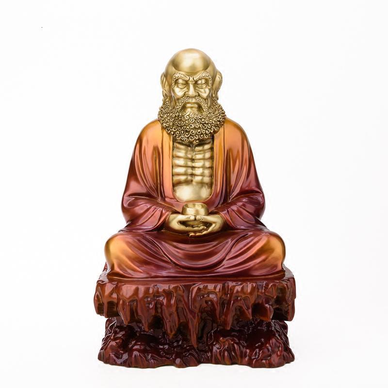 家柏饰(CORATED)达摩摆件 禅悟沉思达摩祖师铜大茶室瑜伽室会所中式饰品高清大图