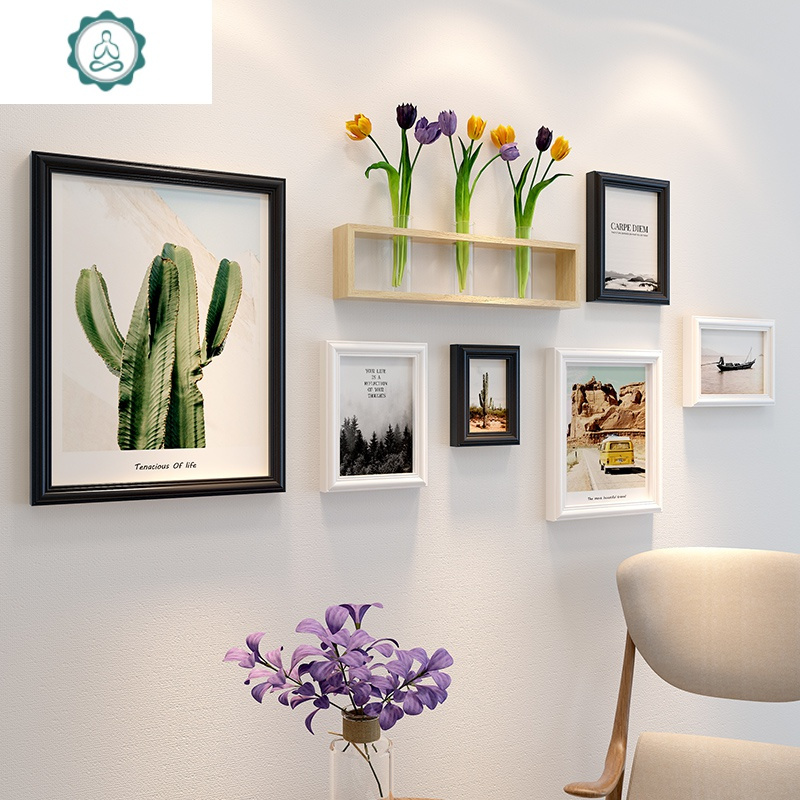 创意小清新照片墙餐厅宿舍相框墙相册墙卧室挂墙面相片墙挂墙装饰封后