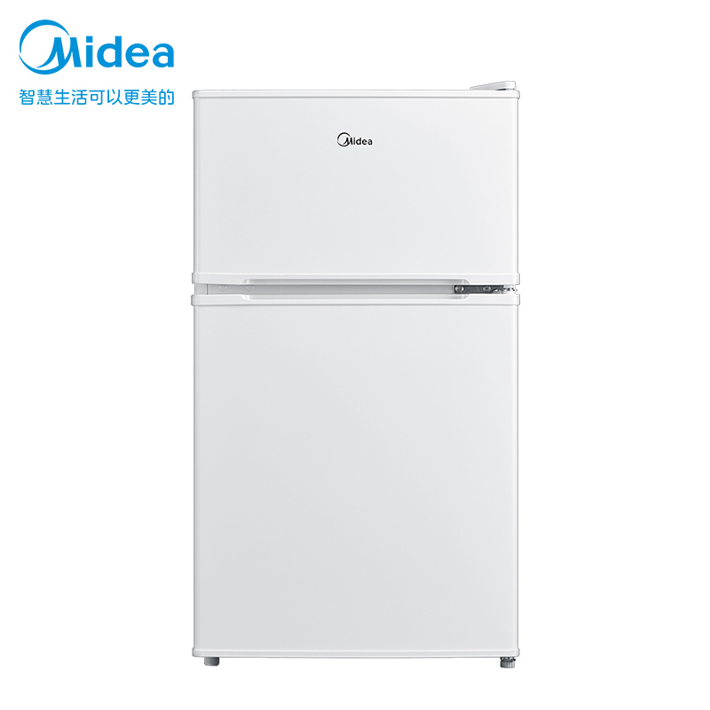 美的(Midea)BCD-88CM 88升 小巧身型 双门双温 直冷冰箱家用租房冰箱 办公冰箱 双门冰箱 小冰箱