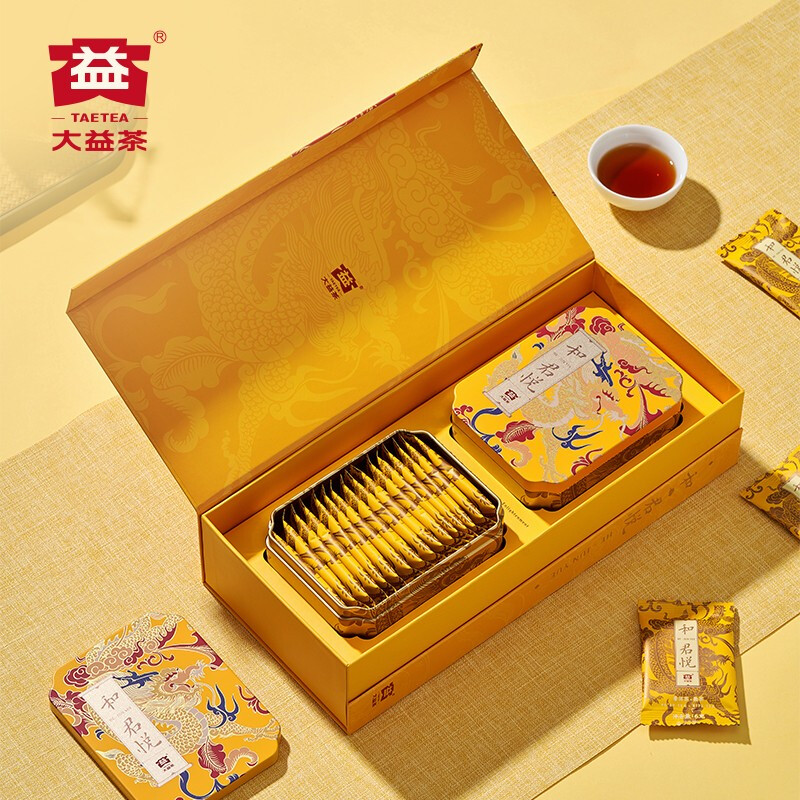 大益和·君悦(特级散)(180g)6g*15袋/小盒*2小盒/盒 12盒/件高清大图